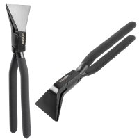 TECPO Abkant und Falzzangen Set 3-tlg. Blechzange Biegezange Klempnerwerkzeug 0° 45° 90° für präzise Blecharbeiten