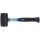 BGS Gummihammer | Fiberglasstiel | schwarzer Kopf | Ø 65 mm | 720 g