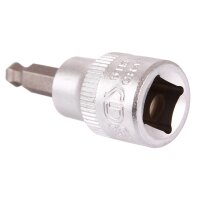 BGS Bit-Einsatz-Satz | Antrieb Innenvierkant 10 mm (3/8") | Innensechskant mit Kugelkopf 3 - 8 mm | 6-tlg.