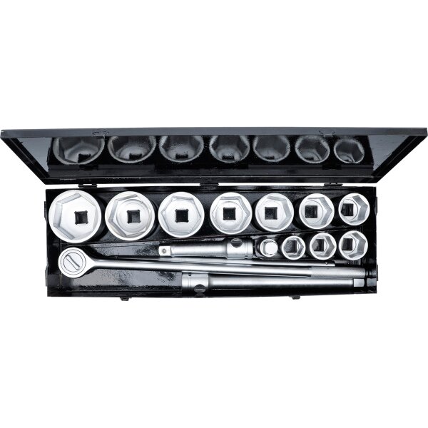 BGS DIY Steckschlüsselsatz 1" 36-80 mm, 15-tlg