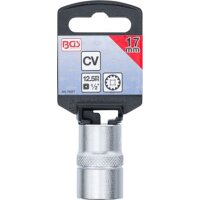 BGS Steckschlüssel-Einsatz Gear Lock | Antrieb Innenvierkant 12,5 mm (1/2") | SW 17 mm