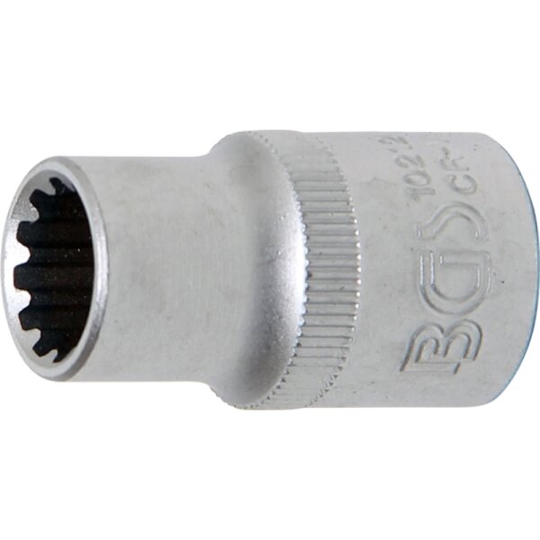 BGS Steckschlüssel Einsatz 12 mm Vielzahn 1/2 Zoll Torx Werkzeug 6-Kant 12-Kant Nuss