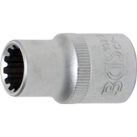 BGS Steckschlüssel Einsatz 12 mm Vielzahn 1/2 Zoll...