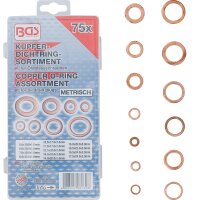 BGS Dichtring-Sortiment | Kupfer | metrisch | für...