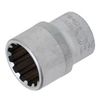BGS Steckschlüssel Einsatz 21 mm Vielzahn 1/2 Zoll...
