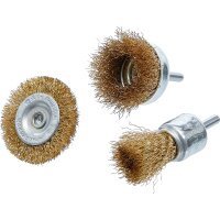 BGS DIY Stahldraht-Bürsten-Satz | Ø 25 - 50...