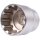 BGS Steckschlüssel Einsatz 32 mm Vielzahn 1/2 Zoll Torx Werkzeug 6-Kant 12-Kant Nuss