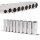 BGS Steckschlüssel-Einsatz-Satz Sechskant, tief | Antrieb Innenvierkant 12,5 mm (1/2") | SW 10 - 24 mm | 9-tlg.