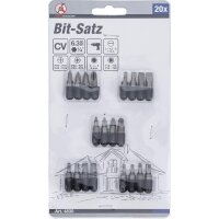 BGS DIY Bit-Sortiment, 6,3 (1/4), 20-tlg.