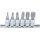 BGS Bit-Einsatz-Satz | Antrieb Innenvierkant 6,3mm (1/4") | Innenvielzahn (für XZN) M4 - M12 | 6-tlg.