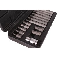 BGS DIY Bit-Satz | Antrieb Außensechskant 10 mm (3/8") | Innensechskant 15-tlg.