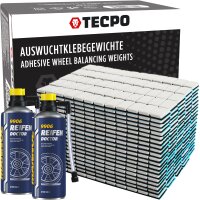 TECPO Klebegewichte 1200-teilig Auswucht Gewichte, 5g +...