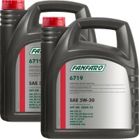 2x FANFARO 5W-30 API SN CF VW 504.00 507.00 BMW LL-04 MB...