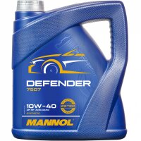 2x MANNOL Defender 10W-40 Motoröl API SL/CF, 5L