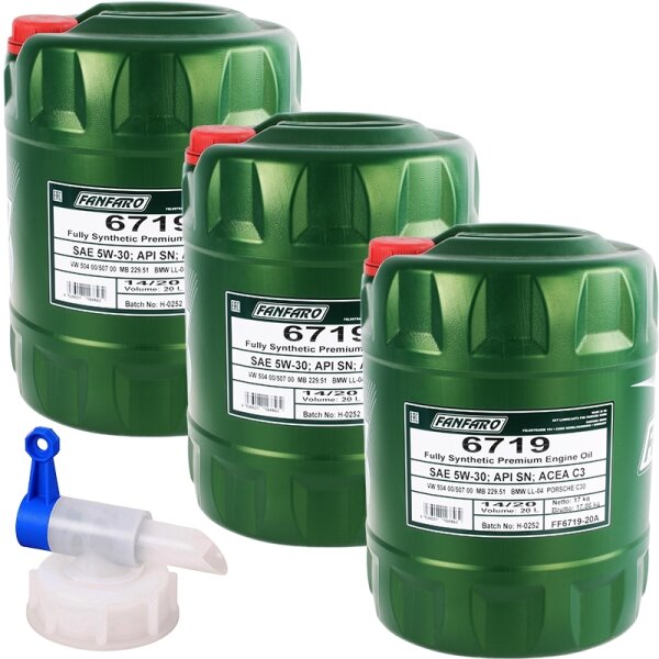 FANFARO 6719 O.E.M. 5W-30 API SN/CF, 3x20 Liter