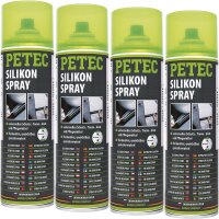 4x PETEC Silikonspray, 500 ml