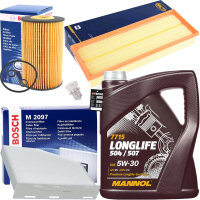 Inspektionspaket Filter-Set VAG 1.6 2.0 TDI + MANNOL...