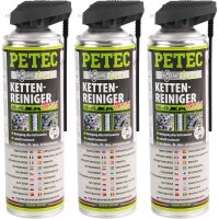 3x PETEC Kettenreinigerspray, 500ml