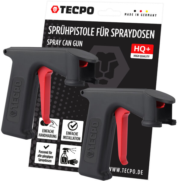 2x TECPO Sprühpistole für Spraydosen Aerosol-Dosen