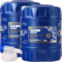 2x MANNOL 10W-60 RACING+ESTER 20L + HAHN