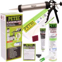 PETEC Scheibenkleber-Set 310 ml Kartusche + BGS...