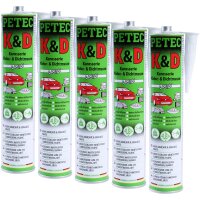 5x PETEC K&D Karosserie Klebe- und Dichtmasse...