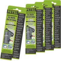 4x PETEC Hochtemperatur-Silikondichtung, dauerelastisch...