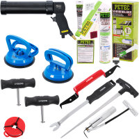 PETEC Scheibenkleber-Set + Windschutzscheiben Ausbauset +...