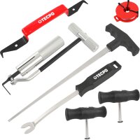 PETEC Scheibenkleber-Set + Windschutzscheiben Ausbauset + Druckluft-Kartuschenpresse + 2x Gummisauger Ø 115 mm