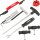 PETEC Scheibenkleber-Set + Windschutzscheiben Ausbauset + Druckluft-Kartuschenpresse + 2x Gummisauger Ø 115 mm