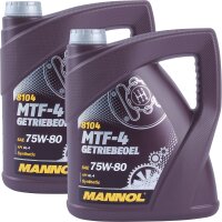 2x MANNOL MTF-4 Getriebeoel 75W-80 API GL-4, 4L
