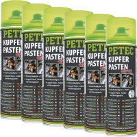 6x PETEC Kupferpastenspray, 500 ml