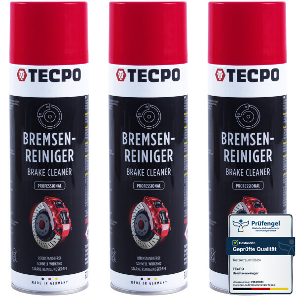 3x TECPO Bremsenreiniger Universal Reiniger, 500 ml