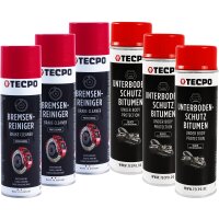 3x TECPO Bremsenreiniger Universal Reiniger, 500 ml + 3x...