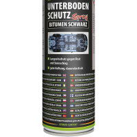 4x PETEC Unterbodenschutz Bitumen Spray schwarz, 500 ml