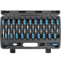 TECPO Stecker-Entriegelungs-Werkzeug-Satz, Auspinwerkzeug, 23-tlg + BGS Dioden-Prüflampe
