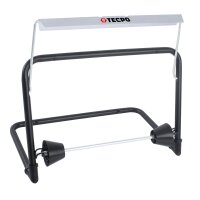 TECPO Putztuchrollen Abroller Wandhalter bis 40cm + 1 Putzpapier 23 cm Breit, 2-lagig