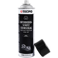4x TECPO Unterbodenschutz überlackierbar schwarz, 500 ml