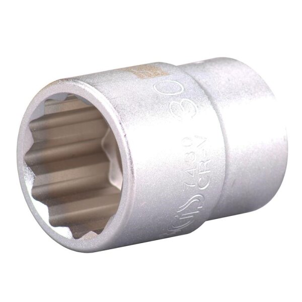BGS Steckschlüssel-Einsatz Zwölfkant | Antrieb Innenvierkant 20 mm (3/4") | SW 27 mm