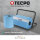 TECPO 10x Putzrolle blau 2-lagig 21x34 cm "MINI-500" (5000 Blatt)