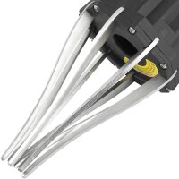 TECPO Druckluft-Montagewerkzeug für Achsmanschetten 20 - 110 mm + Achsmanschetten Schellen, 6x lang 6x kurz