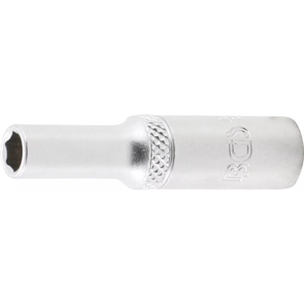 BGS Steckschlüssel-Einsatz Sechskant, tief | Antrieb Innenvierkant 6,3mm (1/4") | SW 5,5mm