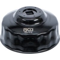 BGS Ölfilterschlüssel | 15-kant | Ø 74 - 76 mm | passend für Audi, Ford, Mercedes-Benz, Opel, VW