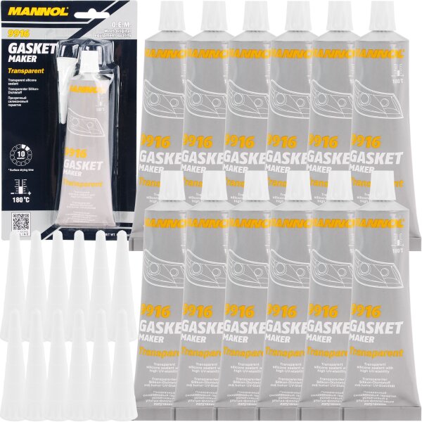 12x MANNOL 9916 Gasket Maker Dichtungsersatz, 85g