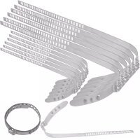 TECPO Druckluft-Montagewerkzeug für Achsmanschetten 20-150 mm + BGS Achsmanschetten-Klemmen-Zange + Schellen