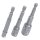BGS DIY Adapter-Satz für Bohrmaschinen | Antrieb Außensechskant 6,3 mm (1/4") | Abtrieb Außenvierkant 6,3 mm (1/4") / 10 mm (3/8") / 12,5 mm (1/2") | 3-tlg.