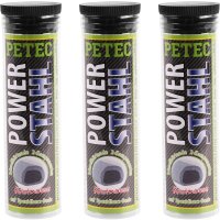 3x PETEC POWER Stahl, 50 g