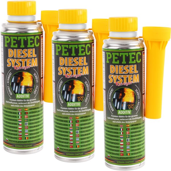 3x PETEC Diesel-Additiv, 300 ml