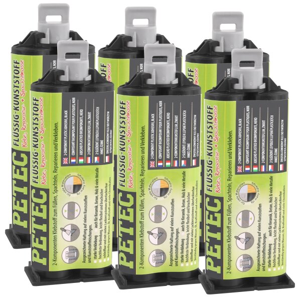 6x PETEC Flüssigkunststoff 50 ml
