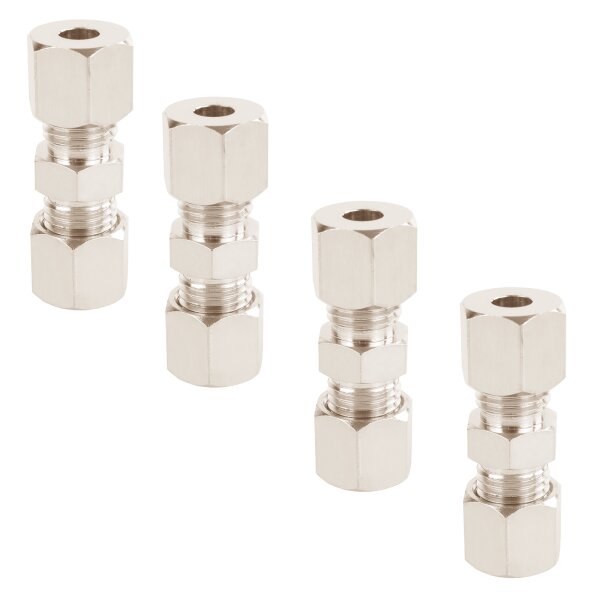 4x Verbinder für 4.75 mm 3/16  Bremsleitung ohne Bördeln